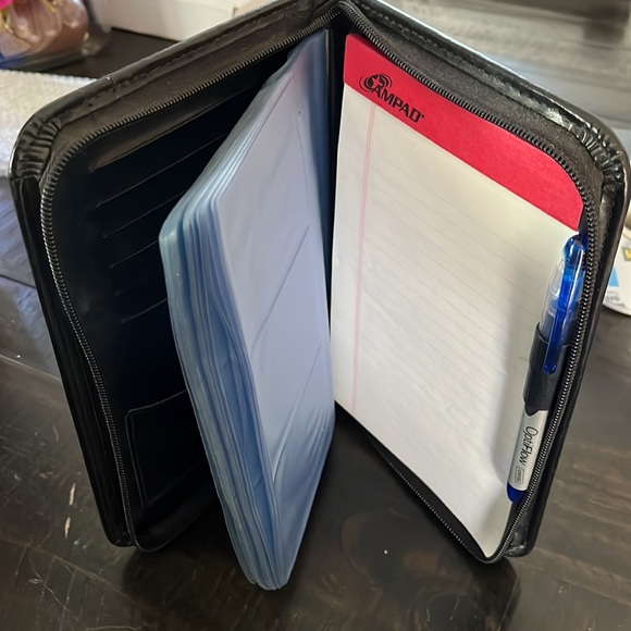 Rolodex Office Card Holder Notebook W Pen And Pad Of Paper Poshmark